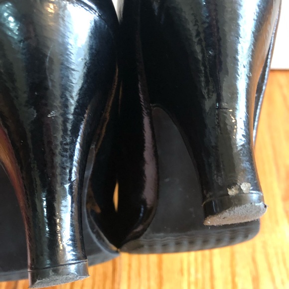 SM New York black patent heels with ruffle, US women’s 9 - Picture 5 of 7